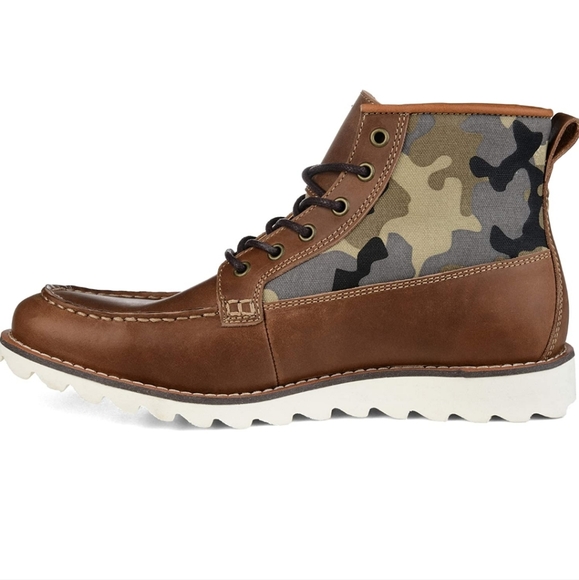 Territory Leather Moc Toe Ankle Boots in Brown - Picture 7 of 10